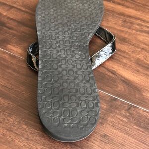 Coach Shoes - Coach black flip flops Coach Shoes - Coach black flip flops